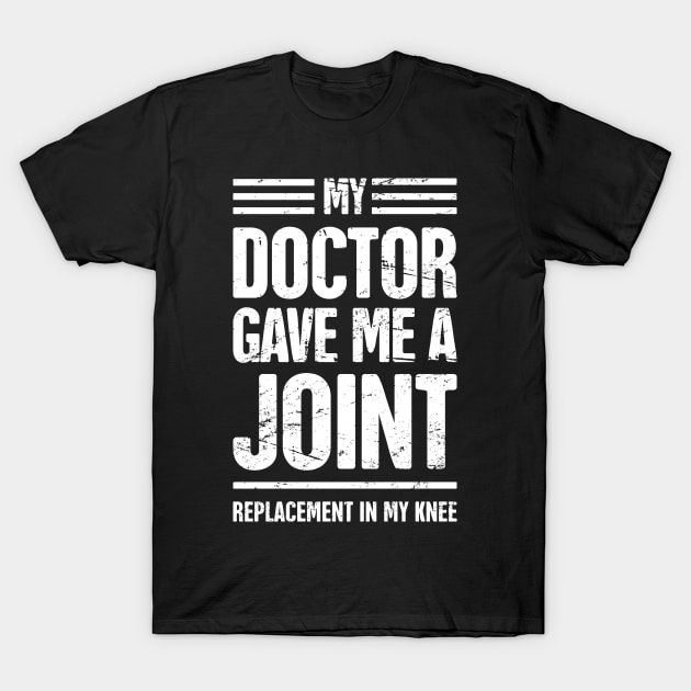 Funny Joint Replacement Knee Surgery Graphic T-Shirt by MeatMan